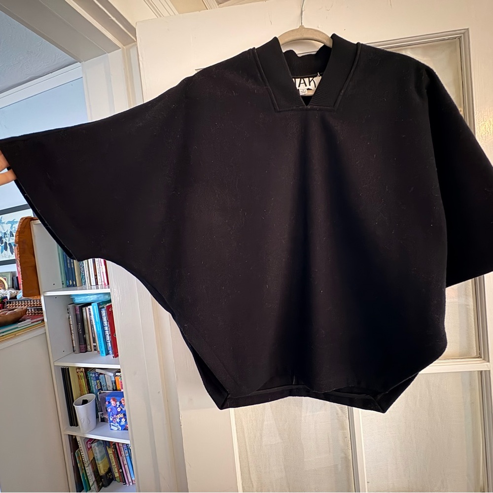 Oak NYC Batwing Wool Draped Top